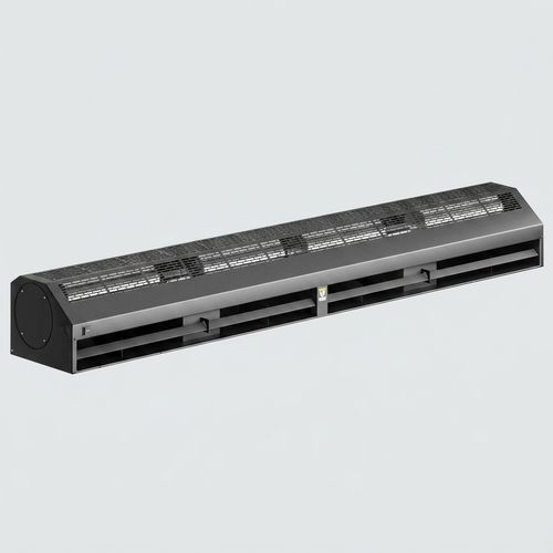 72-Inch Black Air Curtain with Plunger Door Switch